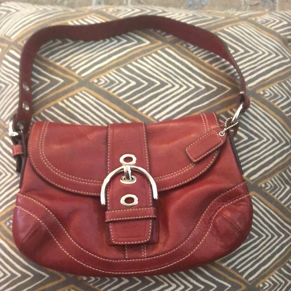 Coach Red Soho Purse Small